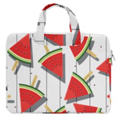 Watermelon Popsicle   Macbook Pro 13  Double Pocket Laptop Bag by ConteMonfrey