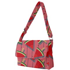 Red Watermelon Popsicle Full Print Messenger Bag (s) by ConteMonfrey