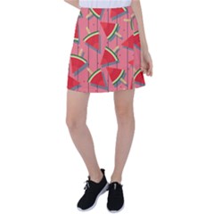 Red Watermelon Popsicle Tennis Skirt by ConteMonfrey