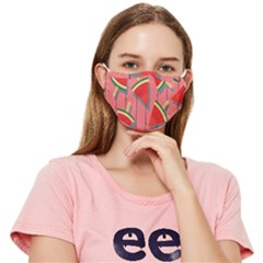 Red Watermelon Popsicle Fitted Cloth Face Mask (adult) by ConteMonfrey