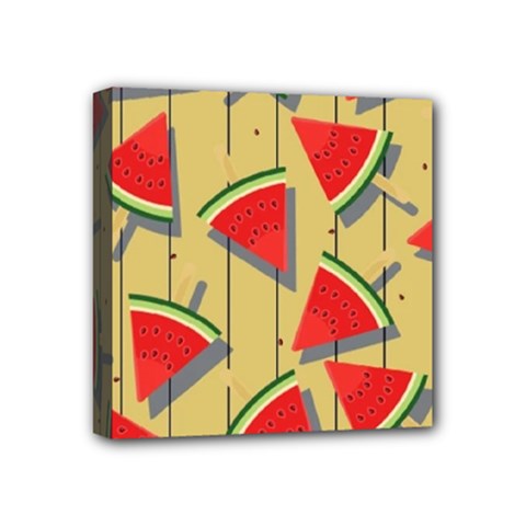 Pastel Watermelon Popsicle Mini Canvas 4  x 4  (Stretched)