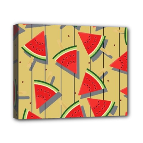 Pastel Watermelon Popsicle Canvas 10  x 8  (Stretched)