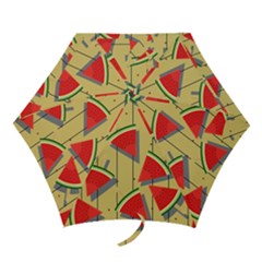 Pastel Watermelon Popsicle Mini Folding Umbrellas