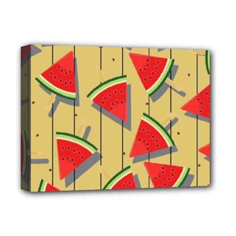 Pastel Watermelon Popsicle Deluxe Canvas 16  x 12  (Stretched) 