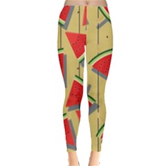 Pastel Watermelon Popsicle Leggings 