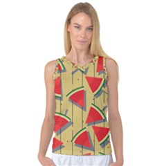 Pastel Watermelon Popsicle Women s Basketball Tank Top