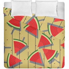 Pastel Watermelon Popsicle Duvet Cover Double Side (King Size)
