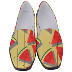 Pastel Watermelon Popsicle Women s Classic Loafer Heels