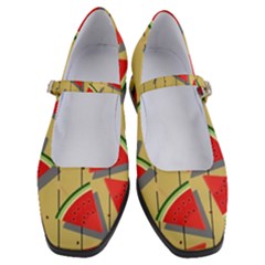 Pastel Watermelon Popsicle Women s Mary Jane Shoes