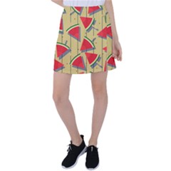 Pastel Watermelon Popsicle Tennis Skirt