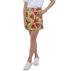 Pastel Watermelon Popsicle Kids  Tennis Skirt