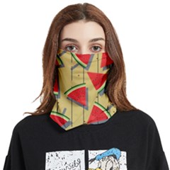 Pastel Watermelon Popsicle Face Covering Bandana (Two Sides)