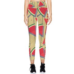 Pastel Watermelon Popsicle Pocket Leggings 