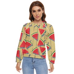 Pastel Watermelon Popsicle Women s Long Sleeve Raglan Tee