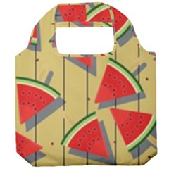 Pastel Watermelon Popsicle Foldable Grocery Recycle Bag