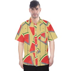 Pastel Watermelon Popsicle Men s Hawaii Shirt