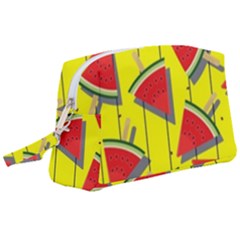 Yellow Watermelon Popsicle  Wristlet Pouch Bag (large) by ConteMonfrey