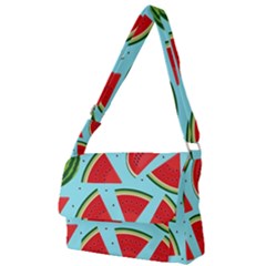 Blue Watermelon Full Print Messenger Bag (l) by ConteMonfrey