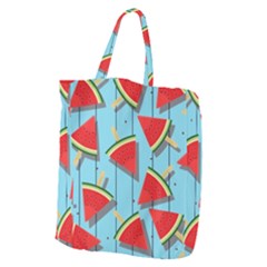 Blue Watermelon Popsicle  Giant Grocery Tote by ConteMonfrey