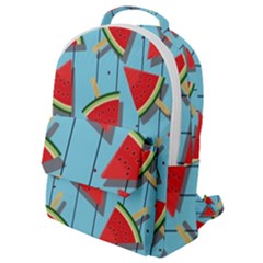 Blue Watermelon Popsicle  Flap Pocket Backpack (small) by ConteMonfrey