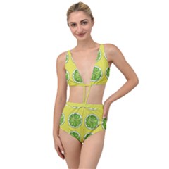 Yellow Lemonade  Tied Up Two Piece Swimsuit by ConteMonfrey