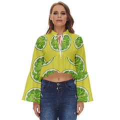 Yellow Lemonade  Boho Long Bell Sleeve Top