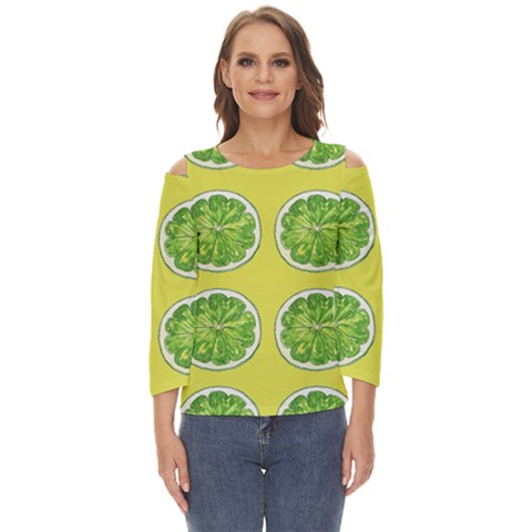 Yellow Lemonade  Cut Out Wide Sleeve Top by ConteMonfrey