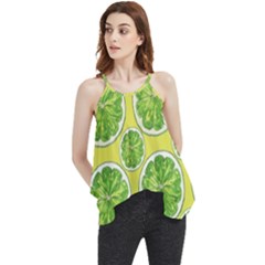 Lemon Cut Flowy Camisole Tank Top by ConteMonfrey