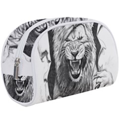 Drawing Angry Male Lion Roar Animal Make Up Case (large) by danenraven