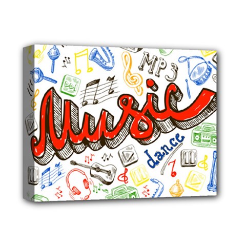 Music-color-elements Deluxe Canvas 14  X 11  (stretched)