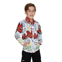 Music-color-elements Kids  Windbreaker by Wegoenart