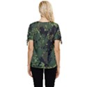 Military background grunge Bow Sleeve Button Up Top View4