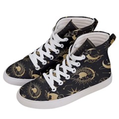 Asian-set-with-clouds-moon-sun-stars-vector-collection-oriental-chinese-japanese-korean-style Women s Hi-top Skate Sneakers by Wegoenart