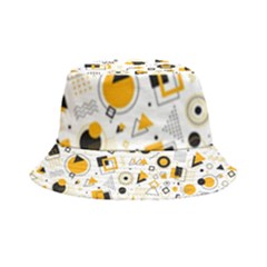 Flat-geometric-shapes-background Inside Out Bucket Hat by Wegoenart