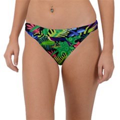 Tropical-exotic-colors-seamless-pattern Band Bikini Bottom by Wegoenart