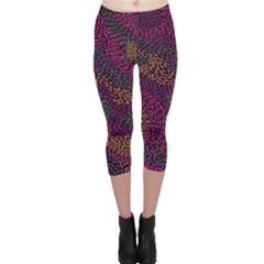 Colorful-abstract-seamless-pattern Capri Leggings  by Wegoenart