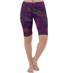 Colorful-abstract-seamless-pattern Cropped Leggings  by Wegoenart