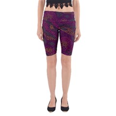 Colorful-abstract-seamless-pattern Yoga Cropped Leggings by Wegoenart