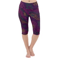 Colorful-abstract-seamless-pattern Lightweight Velour Cropped Yoga Leggings by Wegoenart