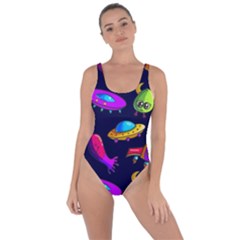 Space Pattern Bring Sexy Back Swimsuit by Wegoenart