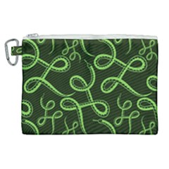 Snakes Seamless Pattern Canvas Cosmetic Bag (xl) by Wegoenart