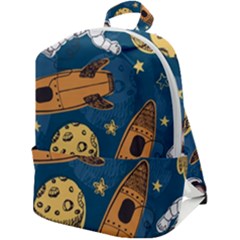 Missile Pattern Zip Up Backpack by Wegoenart