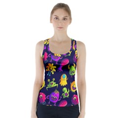 Space Patterns Racer Back Sports Top