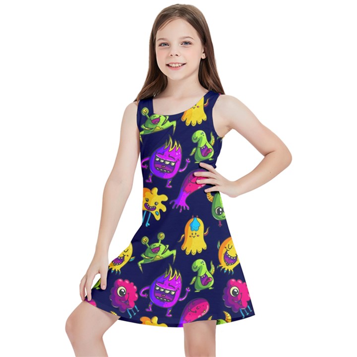 Space Patterns Kids  Lightweight Sleeveless Dress