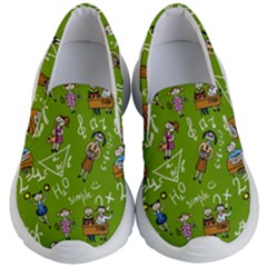 Seamless Pattern With Kids Kids Lightweight Slip Ons