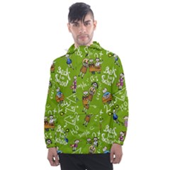 Seamless Pattern With Kids Men s Front Pocket Pullover Windbreaker