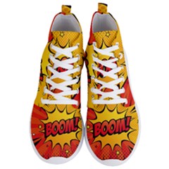 Explosion Boom Pop Art Style Men s Lightweight High Top Sneakers by Wegoenart