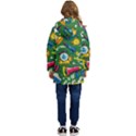 Pop Art Colorful Seamless Pattern Kid s Hooded Longline Puffer Jacket View4