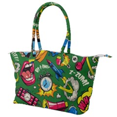 Pop Art Colorful Seamless Pattern Canvas Shoulder Bag