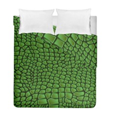 Seamless Pattern Crocodile Leather Duvet Cover Double Side (full/ Double Size) by Wegoenart